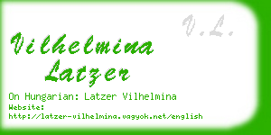 vilhelmina latzer business card